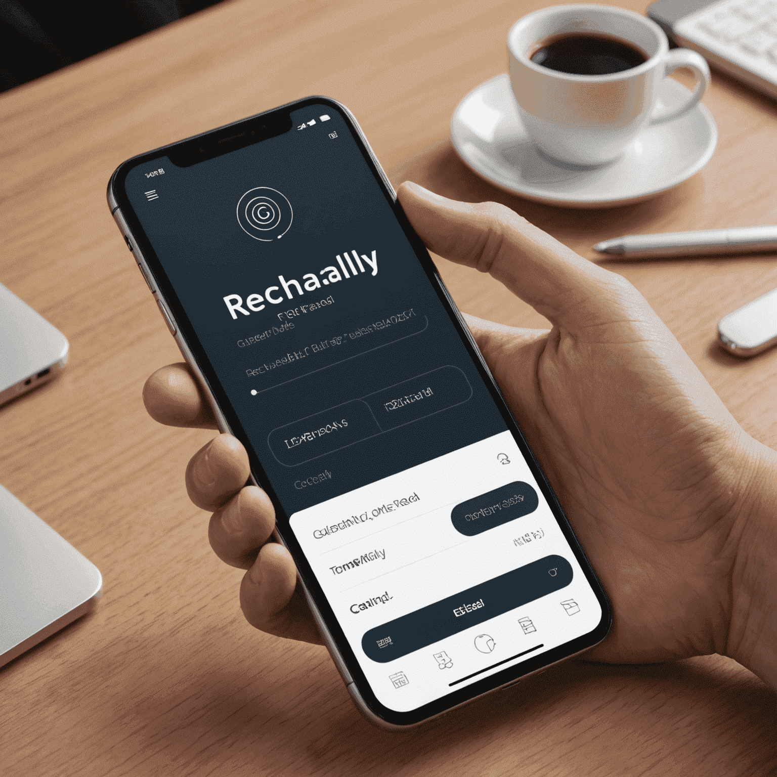 شعار rechacaly_com يظهر حلاً مبتكرًا لواجهة الهاتف