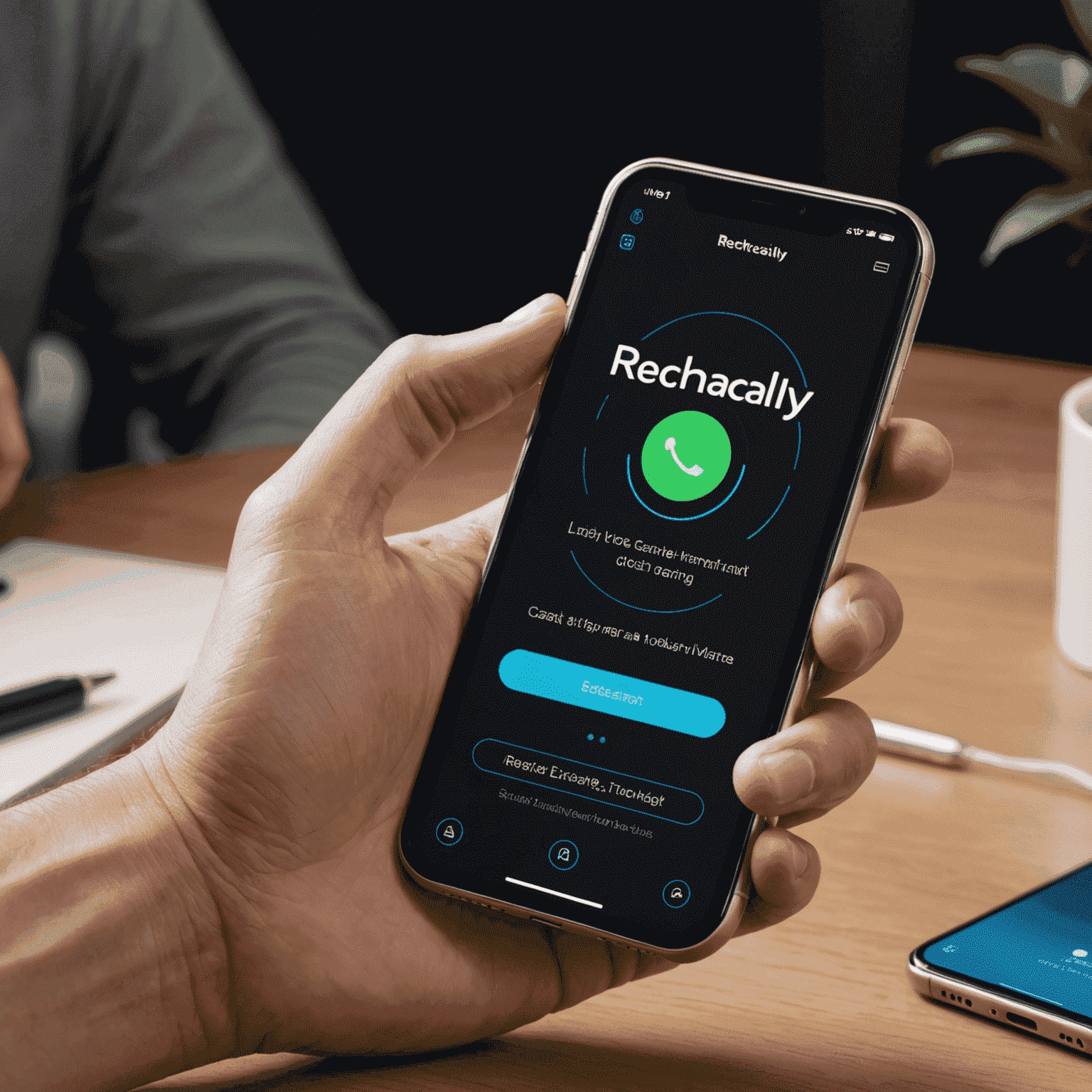 شعار rechacaly_com يظهر حلاً مبتكرًا لواجهة الهاتف