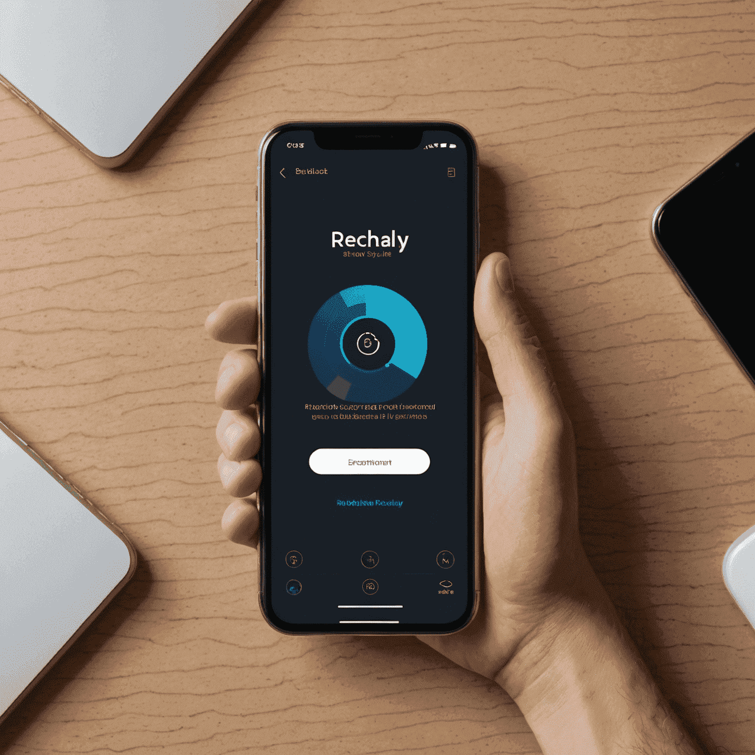 شعار rechacaly_com يظهر حلاً مبتكرًا لواجهة الهاتف